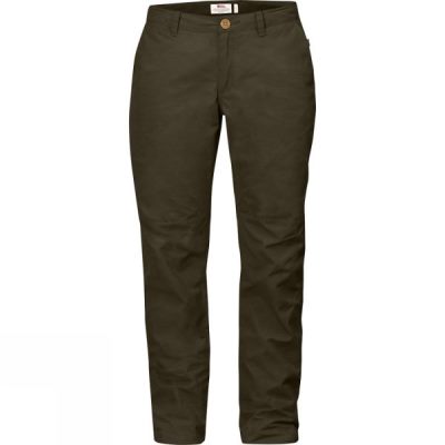 Pantalones Fjallraven Sörmland Tapered Mujer Verde Oliva - Chile KBQ352706